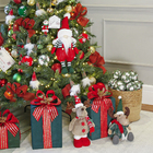 Enfeite Boneco Kringle Tecido Vermelho 54x21x9cm Cromus