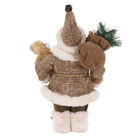 Enfeite Boneco Noel Tecido Bege 35x20x10cm Cromus