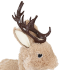 Enfeite Boneco Rena Plástico Marrom 27x12x24cm Cromus