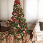 Enfeite Boneco Rena Plástico Marrom 36x21x11cm Cromus