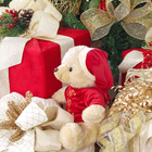 Enfeite Boneco Urso Tecido n/a 24x24x18cm Cromus