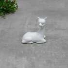 Enfeite Cerâmica Mini Alpaca Branca 6cm - Urban