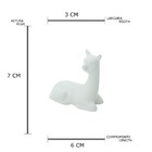 Enfeite Cerâmica Mini Alpaca Branca 6cm - Urban