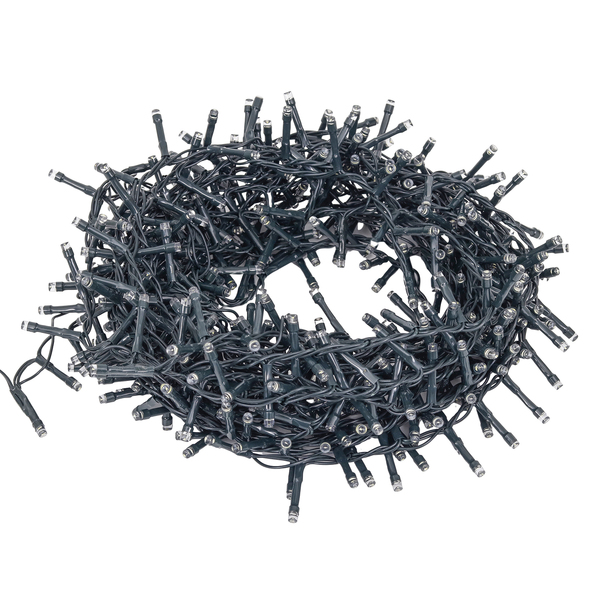 Enfeite Cordão de Led Plástico Branco 2x1x200cm Cromus