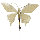 Enfeite Cordão de Led Tecido Ouro Velho 24x25x7cm Cromus