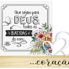 Enfeite De Mesa Com Aplique Que Sejam Para Deus, Todas As Bat