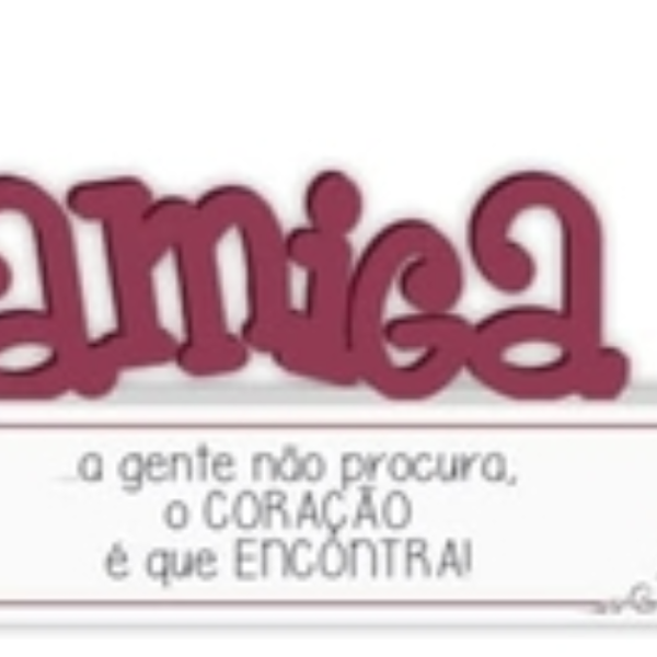 Enfeite De Mesa De Mdf Amiga A Gente Não Procura, O Coração É