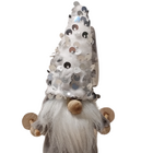 Enfeite De Mesa Papai Noel Sueco Ski Com Lantejoulas 15x7x12