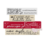 Enfeite De Mesa Pense Positivamente 18 X 25cm Zenir Disarz