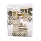 Enfeite de Natal Anjo Vermelho e Marrom 2x10x13cm Cromus