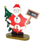 Enfeite De Natal Boneco Papai Noel De Madeira