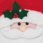 Enfeite de Natal Bota Papai Noel Vermelho Tecido Cromus