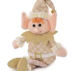 Enfeite De Natal Duende Decorativo Champagne 1pc 34cm