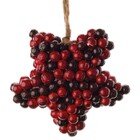 Enfeite de Natal Estrela Natural 4x18x16cm Cromus