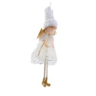 Enfeite de Natal Ginger Marrom e Vermelho 9x5x1cm Cromus