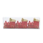 Enfeite de Natal Guizo Dourado e Branco 12x6x6cm Cromus
