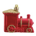 Enfeite de Natal Guizo Dourado e Branco 12x6x6cm Cromus