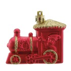 Enfeite de Natal Guizo Dourado e Branco 12x6x6cm Cromus