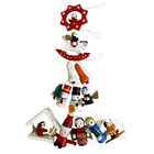 Enfeite De Natal Madeira Arvore De Natal Natalino Boneco Ping