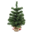 Enfeite de Natal Pinheiro com Laço Verde e Vermelho 45x30cm Cromus