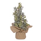 Enfeite de Natal Tecido Dourado 2x10x14cm Cromus