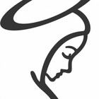 Enfeite Decorativo Angelical Silhueta Para Parede 47x33cm