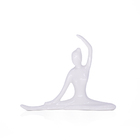 Enfeite Decorativo Bailarina Em Cerâmica Branco 13x16x3 5cm F