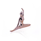 Enfeite Decorativo Bailarina Em Cerâmica Cobre 13x16x3 5 Cm -