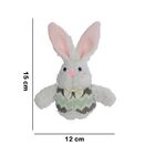 Enfeite Decorativo Coelho Da Páscoa Verde De Pendurar 15x12x5