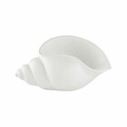Enfeite Decorativo "concha" Em Poliresina Off White 17x34 Cm