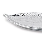 Enfeite Decorativo Folha Em Cerâmica Prata 3 5x32 5 Cm - D'ro