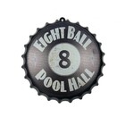 Enfeite Decorativo Mesa Poolhall Metal Cor Preto 32x30x15cm