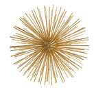 Enfeite Decorativo "ouriço" Em Metal Dourado 20x20 Cm - D'ros