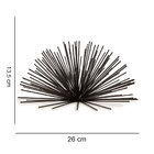 Enfeite Decorativo "ourico" Em Metal Preto 13 5x26 Cm M02 - D