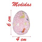 Enfeite Decorativo Páscoa 12 Ovos Pendentes Coloridos