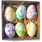 Enfeite Decorativo Páscoa 24 Ovos Pendentes Coloridos