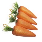 Enfeite Decorativo Páscoa 6 Cenouras Pendentes Isopor 17cm