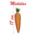 Enfeite Decorativo Páscoa 8 Cenouras Pendentes Isopor 17cm