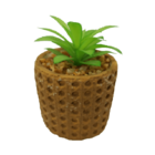 Enfeite Decorativo Vaso Cimento Com Suculenta - 96133 - Fwb