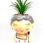 Enfeite Decorativo Vaso Vovó C/ Suculenta Artificial Vovó Ter