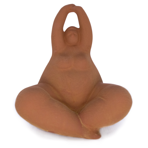 Enfeite Decorativo Yoga Terra Em Cerâmica Para Sala 16 8 Cm F