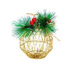 Enfeite Decorativos De Natal Bola Dourada - Casambiente