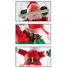 Enfeite Duplo Papai Noel Médio Escada Boneco Decoração De Nat