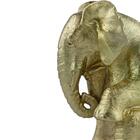 Enfeite Elefante Em Poliresina L10xp7,5xa12,5cm Cor Dourada