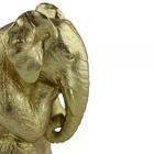 Enfeite Elefante Em Poliresina L10xp7,5xa12,5cm Cor Dourada