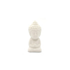 Enfeite Em Cerâmica Buda Pequeno Branco - 7cm