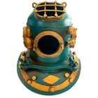 Enfeite Escafandro Capacete Mergulhador Azul