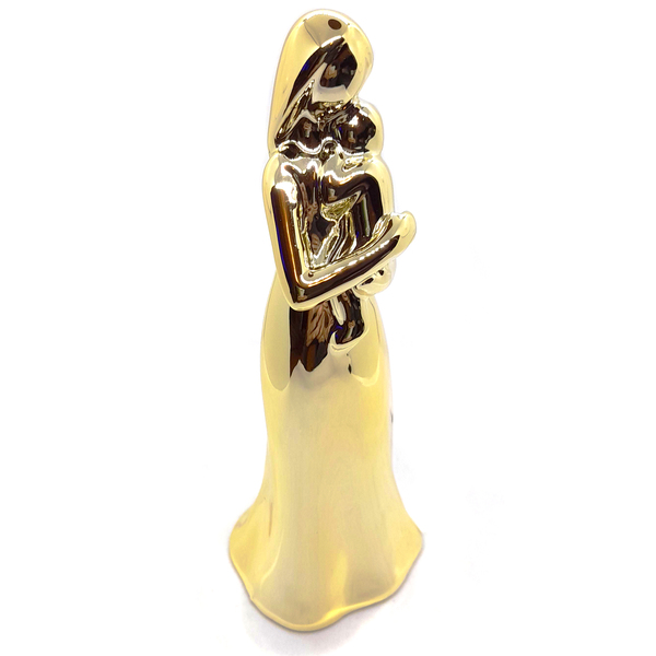 Enfeite Estátua Mãe Bebê Porcelana Amor De Mãe Em Porcelana