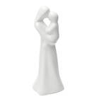 Enfeite Estatueta Mãe E Bebê Cor Branco Brilho 17cm