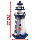 Enfeite Farol Marítimo Decoração Casa Náutica Praia De 27cm